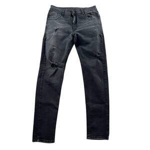 Dsquared2 Classic Kenny Twist Jeans Mens 34 Black Distressed Denim Italy *read